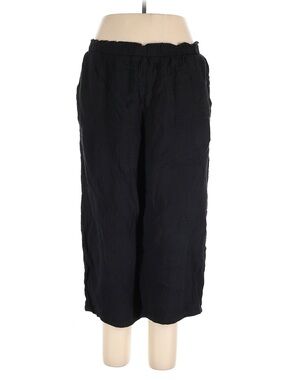 Jessica Simpson Black Elastic-Waist Gauze Crops Size XL